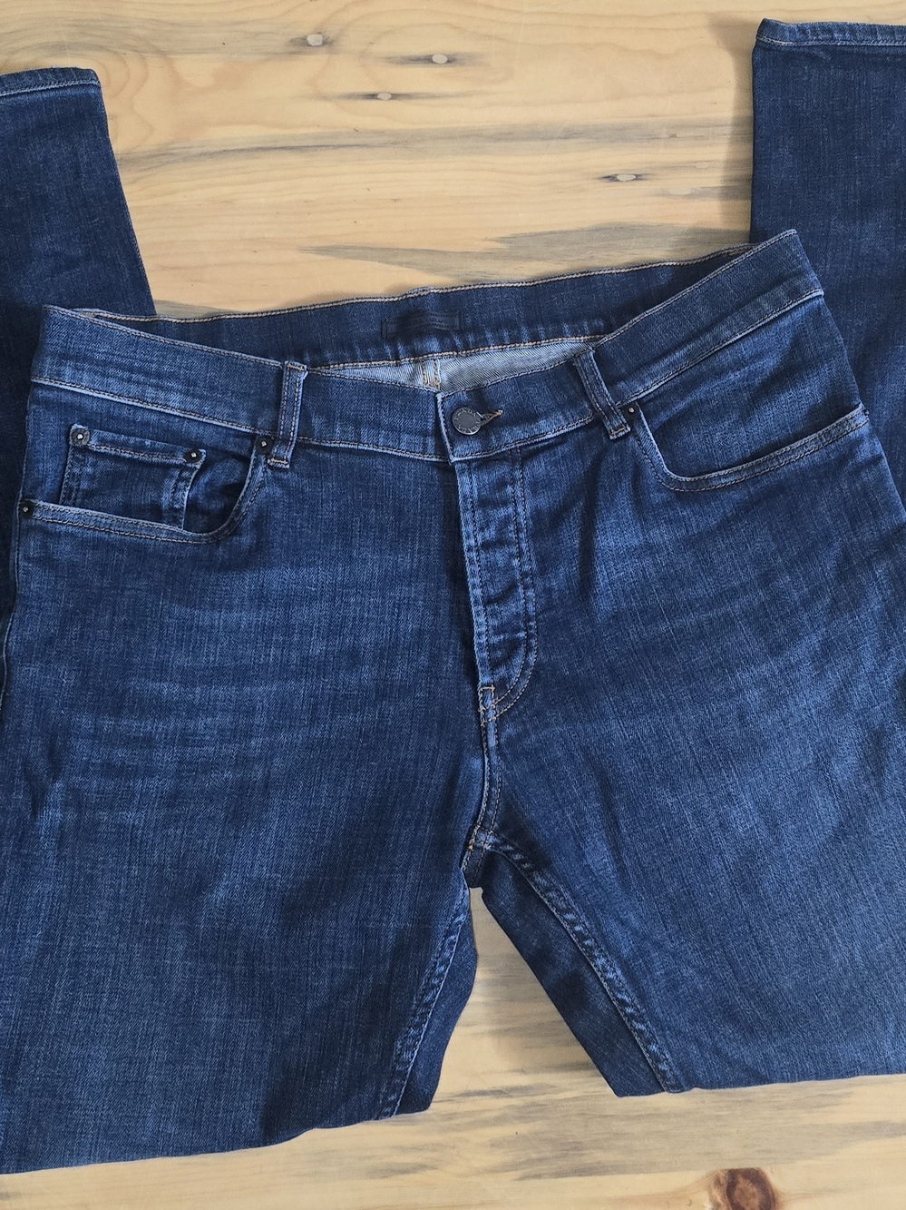 Men's Prada Dark Blue Classic Fit Denim Jeans 34